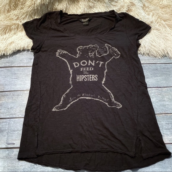Lucky Brand Tops - Lucky Brand “Don’t Feed the Hipsters” T-Shirt